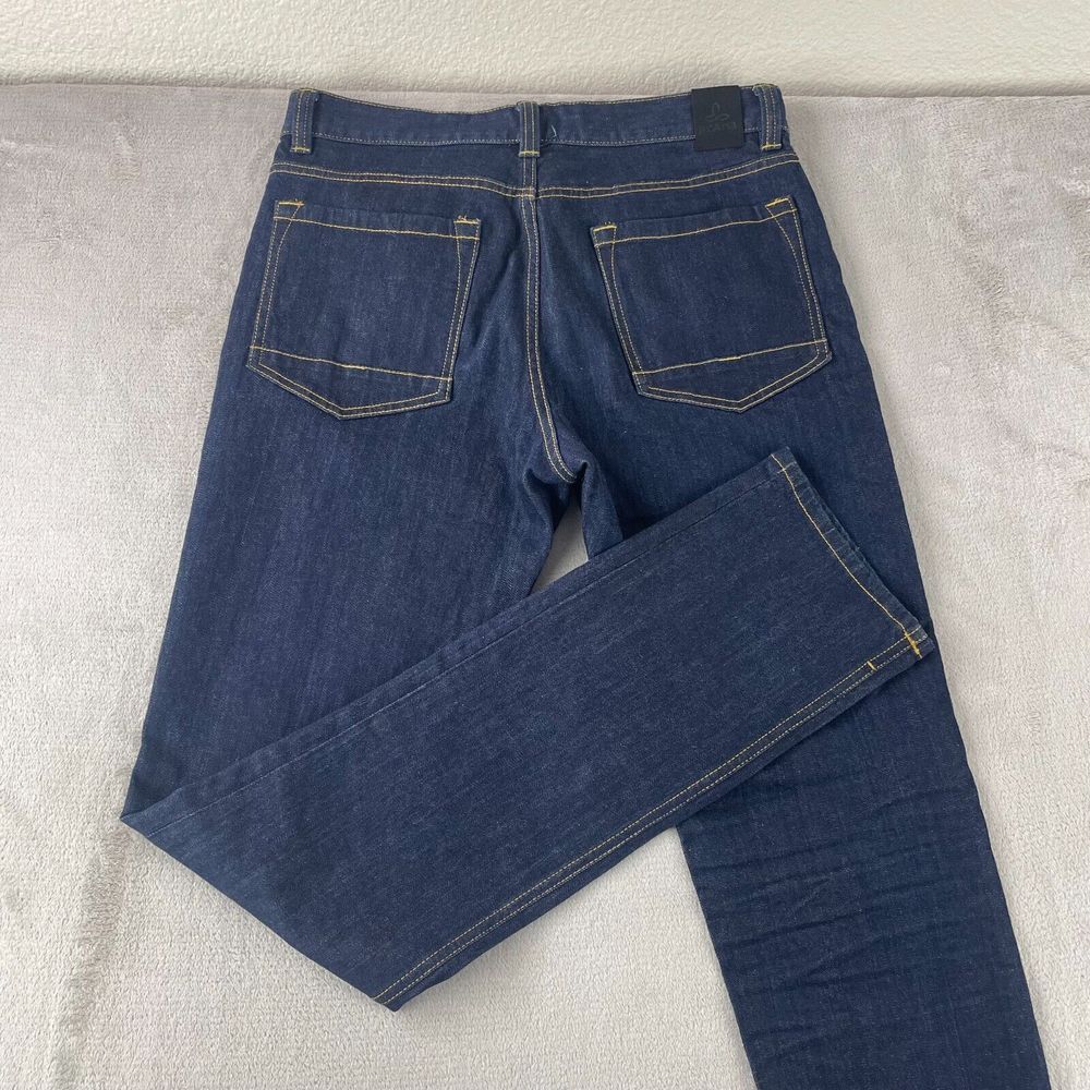 prAna Bridger Jean 31x36 Blue Straight Fit Organic Performance Stretch Hike NWOT